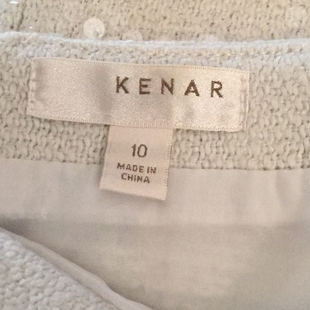 Kenar ivory skirt with sequins - Picture 3 of 4